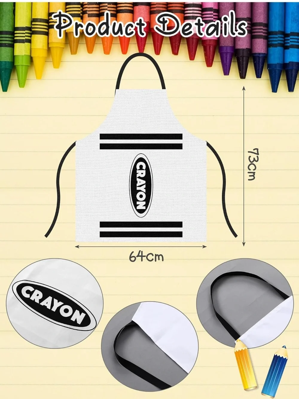 Apron and Hat Set - White Design